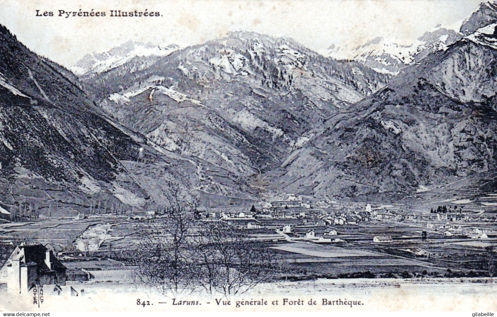 64 - Pyrenees Atlantiques -  LARUNS - Vue Generale Et Foret De Bartheque - Laruns