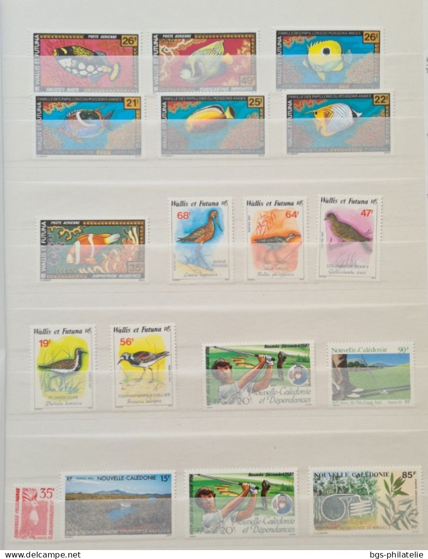Lot de timbres des DOM- TOM neufs ** et neufs * . Polynésie,  N C A etc...