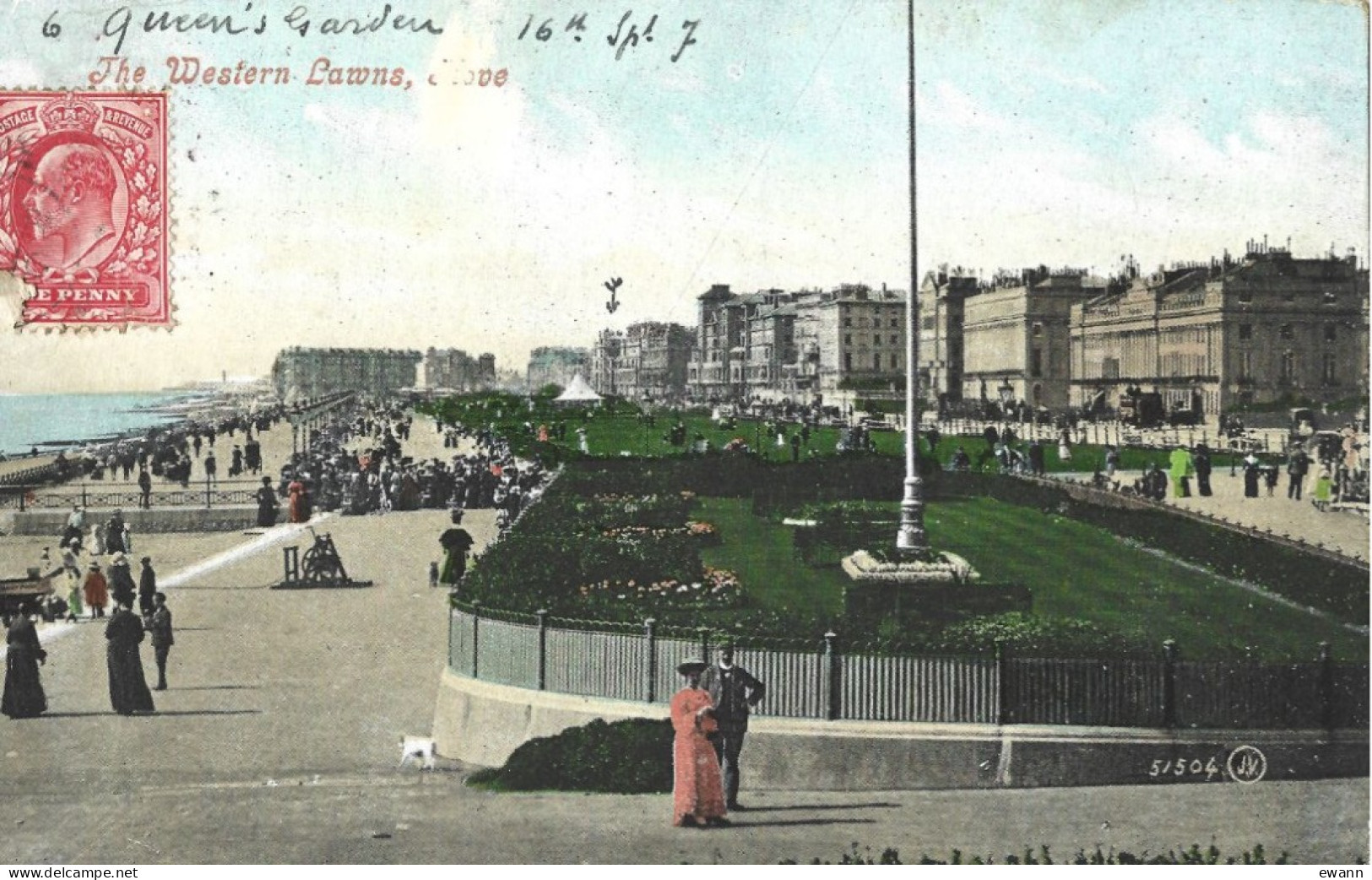 Angleterre - CPA - The Western Lawns, Hove - Brighton