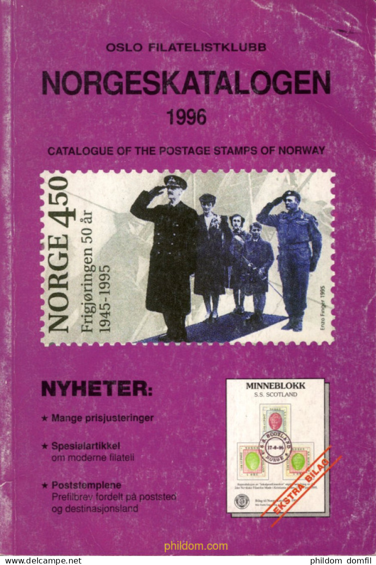 Catalogue Of Postage Stamps Of Norway 1996 - Motivkataloge