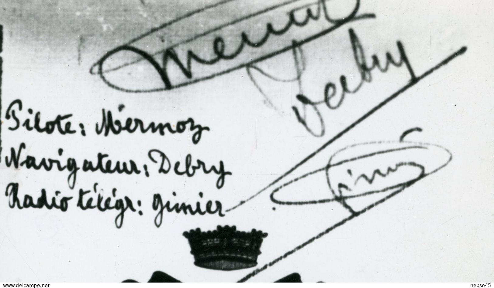 avion.courrier signé Mermoz voyagé liaison postale Paris France et Rio  Amérique du sud.Laté 28.détails du voyage.