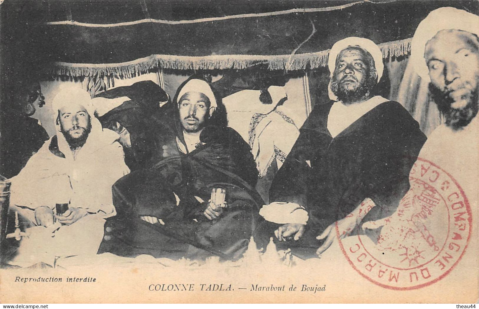 ¤¤  -  MAROC  -  Colonne TADLA   -  Marabout De BOUJAD   -  Militaires - Autres & Non Classés