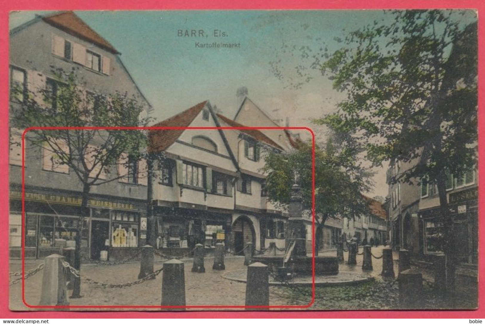 Barr - Bas-Rhin : Kartoffelmarkt ( Annexion Allemagne) Correspondance De Barr à Nancy : 2 Timbres Taxe Changement Pays. - Barr