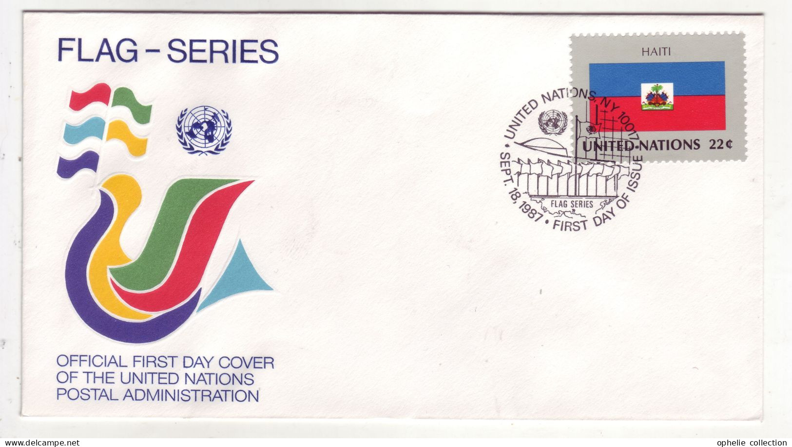 Nations Unies - Flag Series - Haïti - New York 18/09/1987  - M315 - Usati