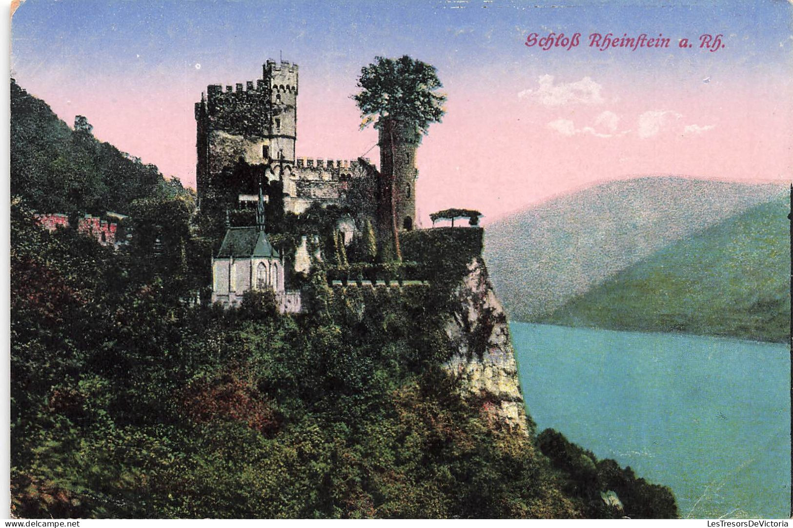 ALLEMAGNE - SchloB - Rheinftein A Rh - Colorisé - Vue Sur Le Château - Vue Générale - Carte Postale Ancienne - Burg