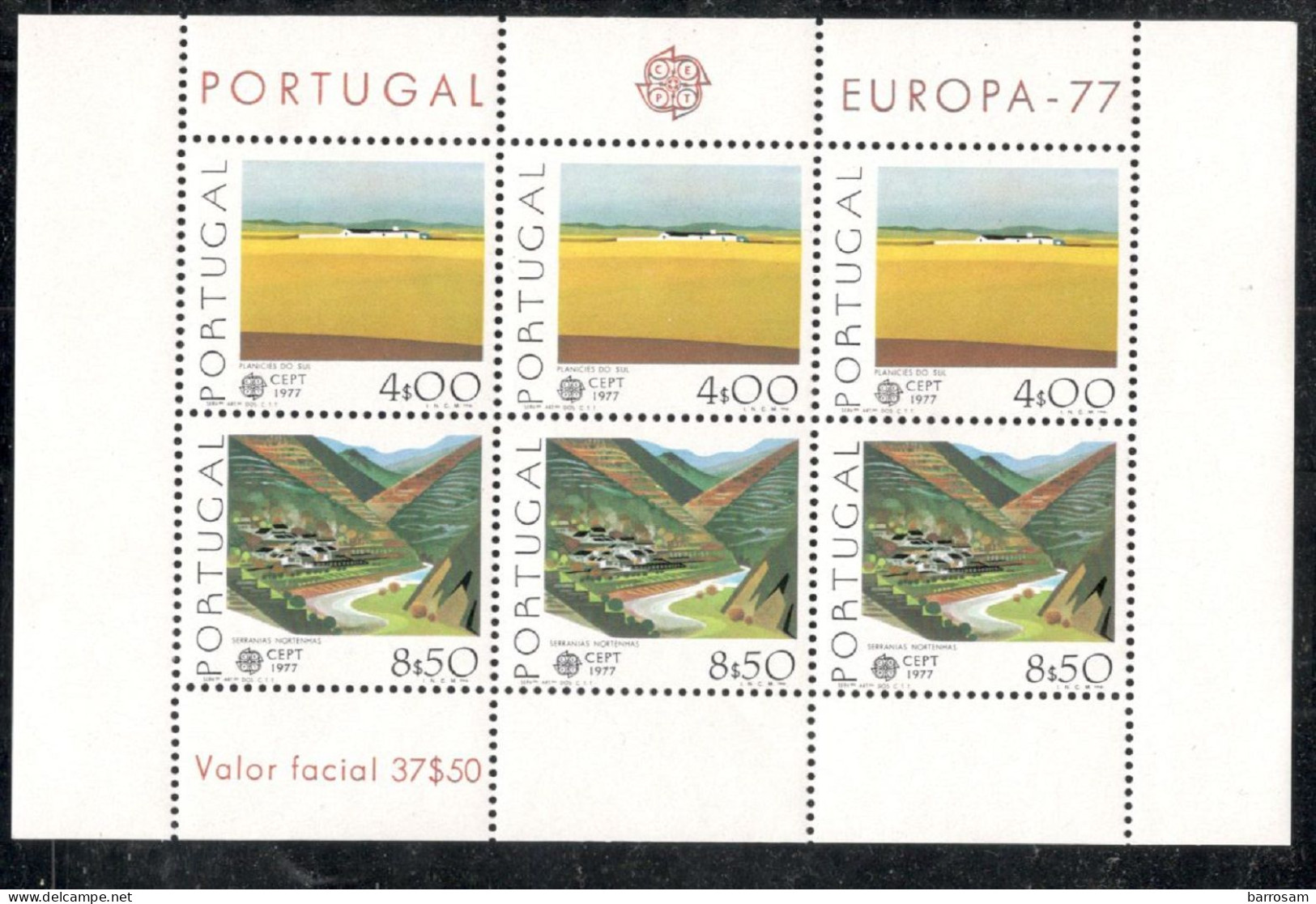 PORTUGAL.....1977:Michel Block20 Cat.Value 35€ - Blocs-feuillets