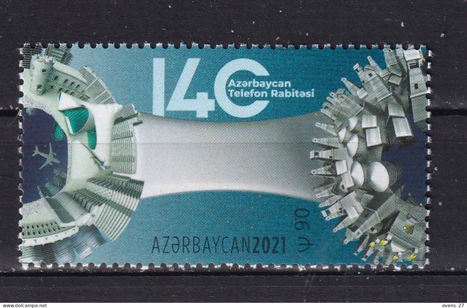 AZERBAIJAN-2021- 140 YEARS OF TELEPHONE-MNH. - Aserbaidschan