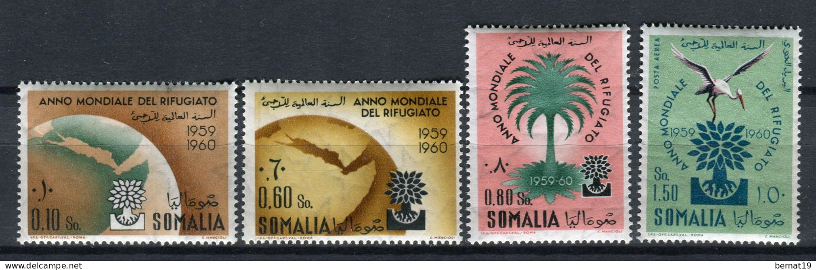 Somalia Italiana 1960 Yvert 277/9+A83 ** MNH - Somalië (1960-...)