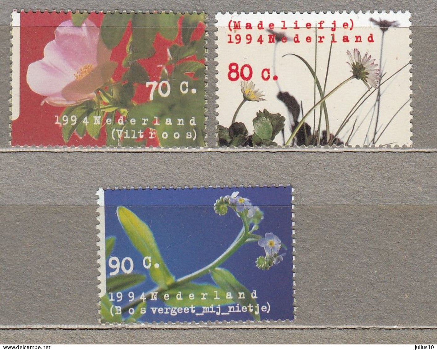 Flowers 1994 Netherlands MNH(**) Mi 1504-1506 #34132 - Nuevos