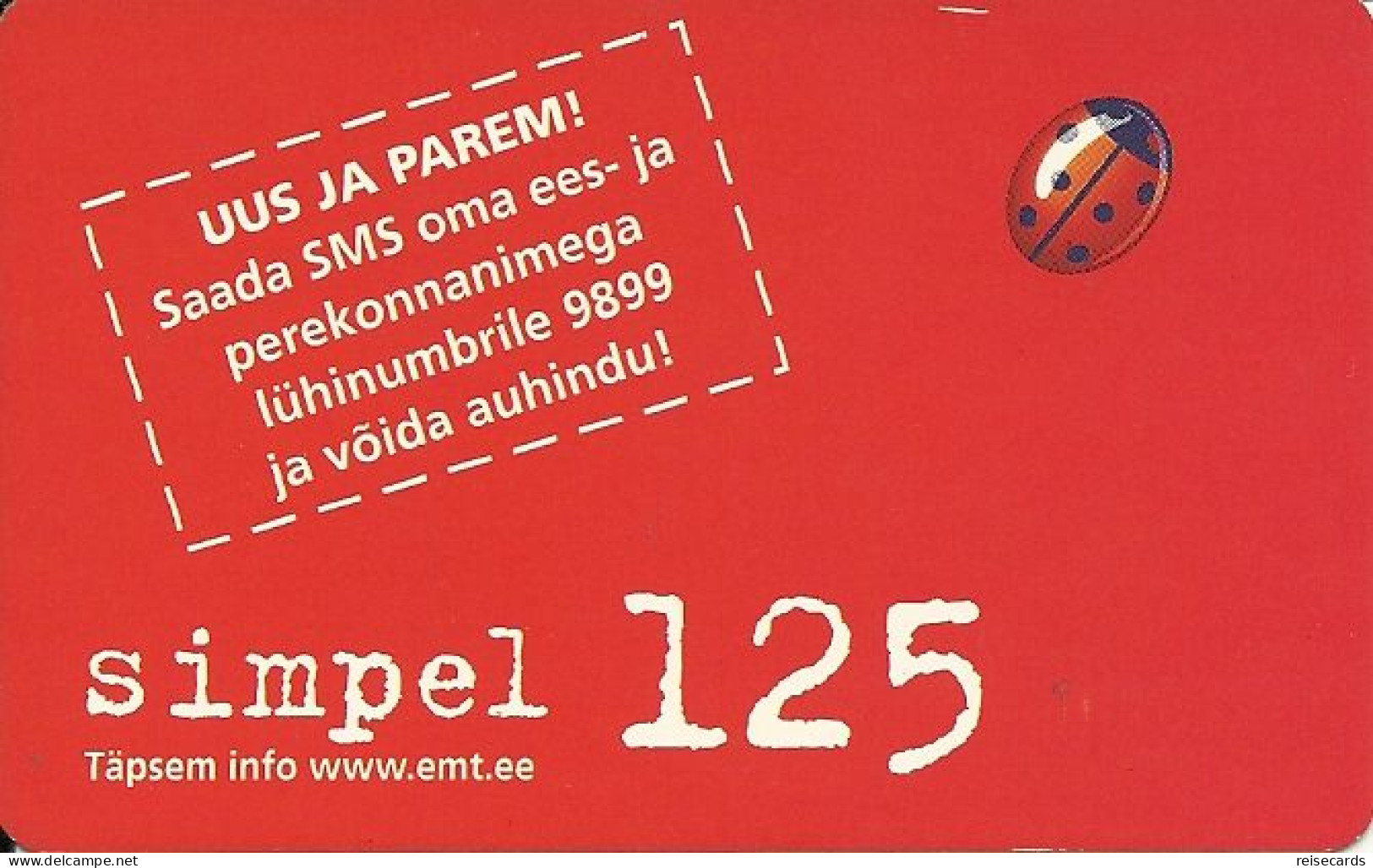 Estonia: Prepaid Simpel - Estland