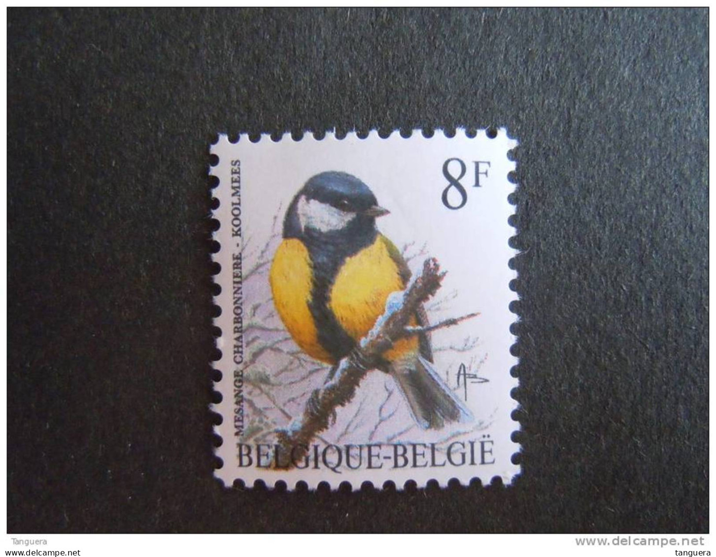 België Belgique Belgium 1992 Vogel Oiseau Buzin Koolmees Messange Groene Gom 2460GR 2460 MNH ** - 1985-.. Oiseaux (Buzin)