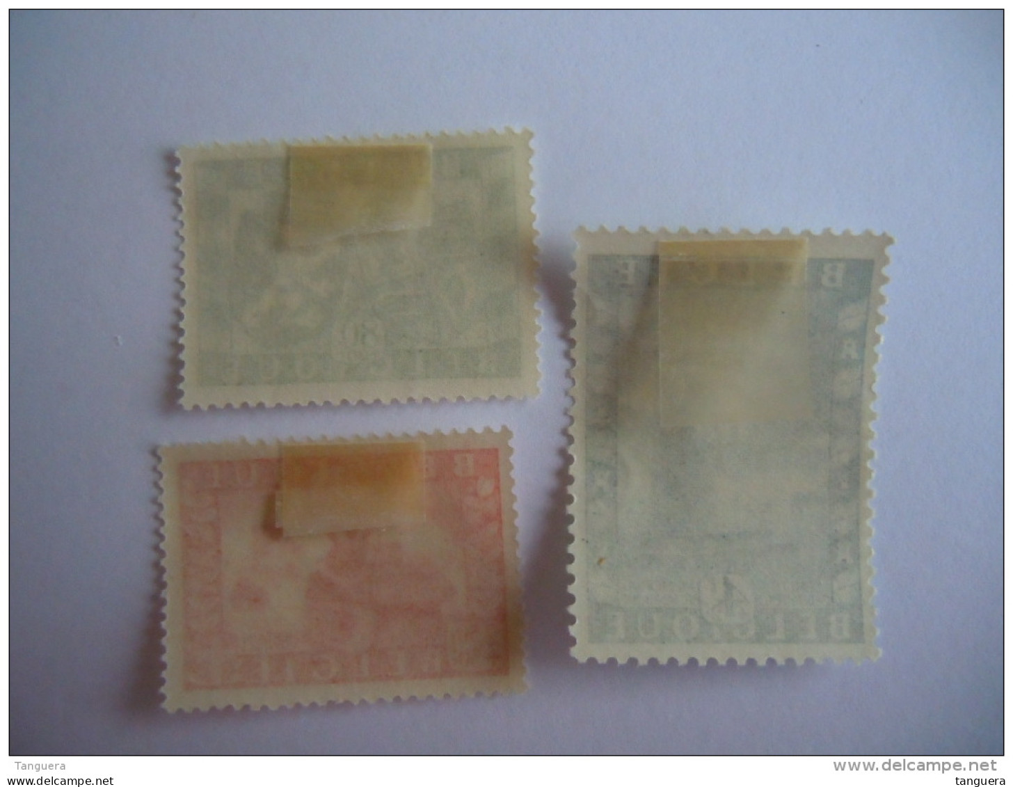 België Belgique 1950 Genootschap Belgie Groot-Brittanië  Amitié Anglo-belge Armoiries Chars 823-825 MH * - Unused Stamps