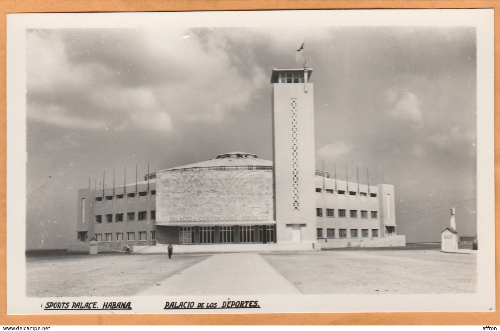 Sport Palace Havana Cuba Old Real Photo Postcard - Kuba