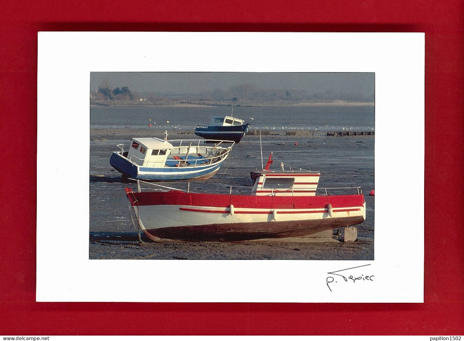 Bateaux-44PH7 Bâteau à Marée Basse, BE - Fishing Boats