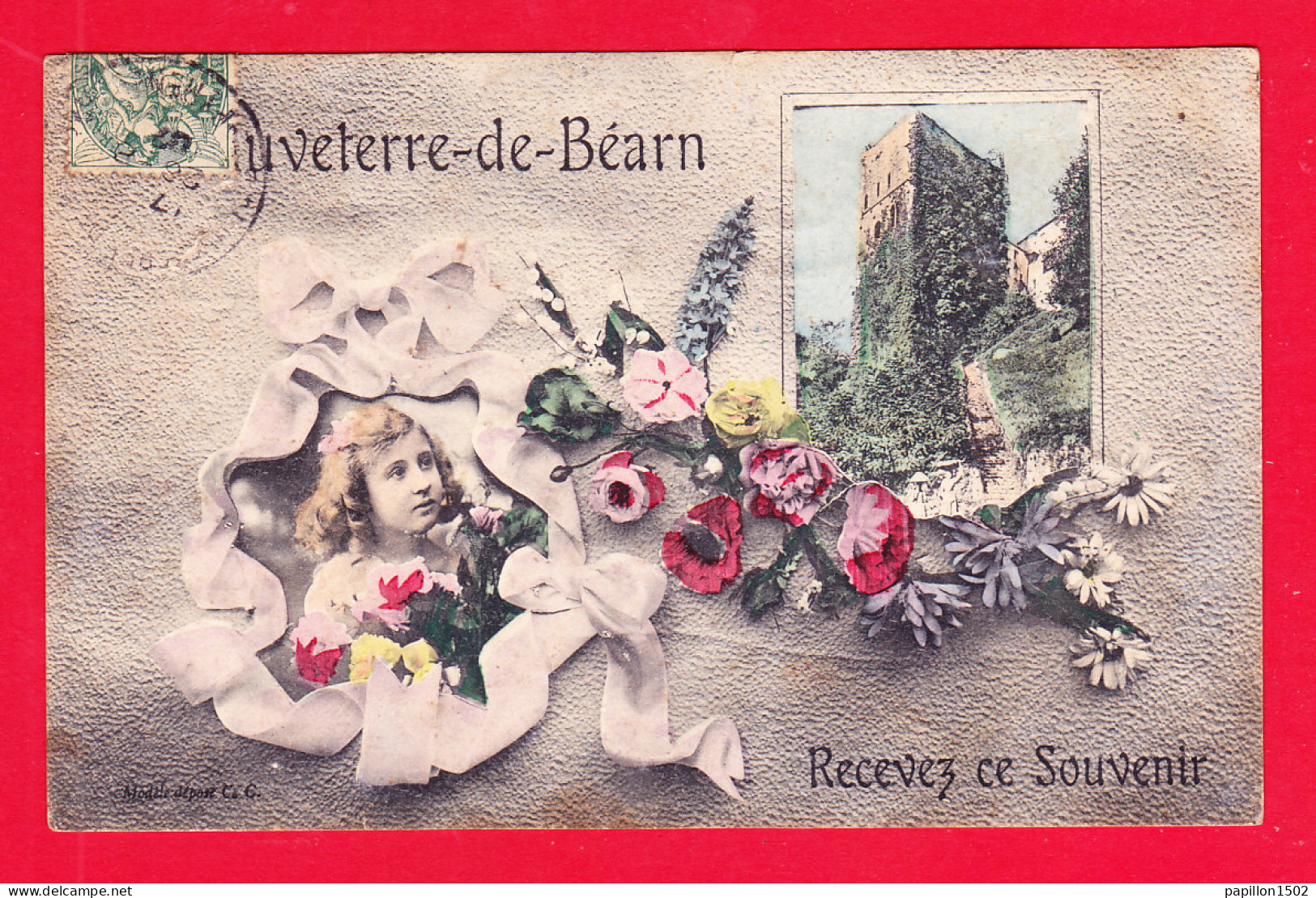 F-64-Sauveterre De Bearn-05PA1  Recevez Ce Souvenir, Cpa Fantaisie - Sauveterre De Bearn