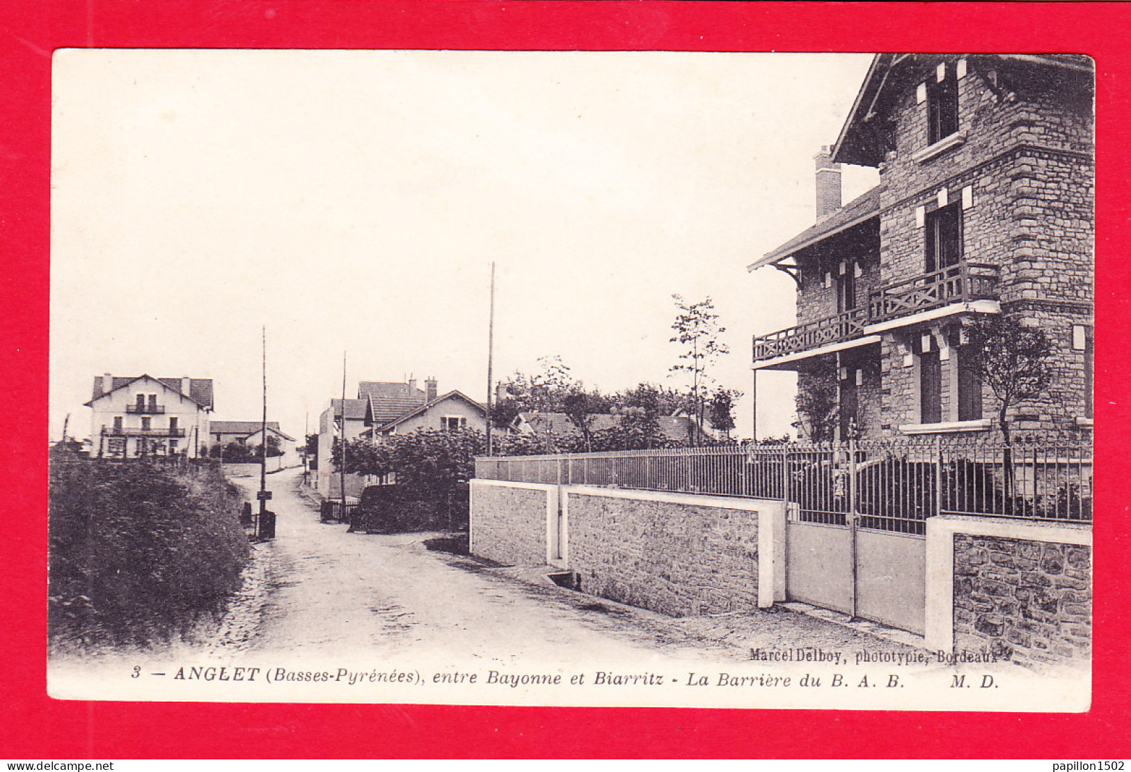 F-64-Anglet-85PA1  Entre Bayonne Et Biarritz, La Barrière Du B.A.B. (Bayonne, Anglet, Biarritz), Cpa BE - Anglet