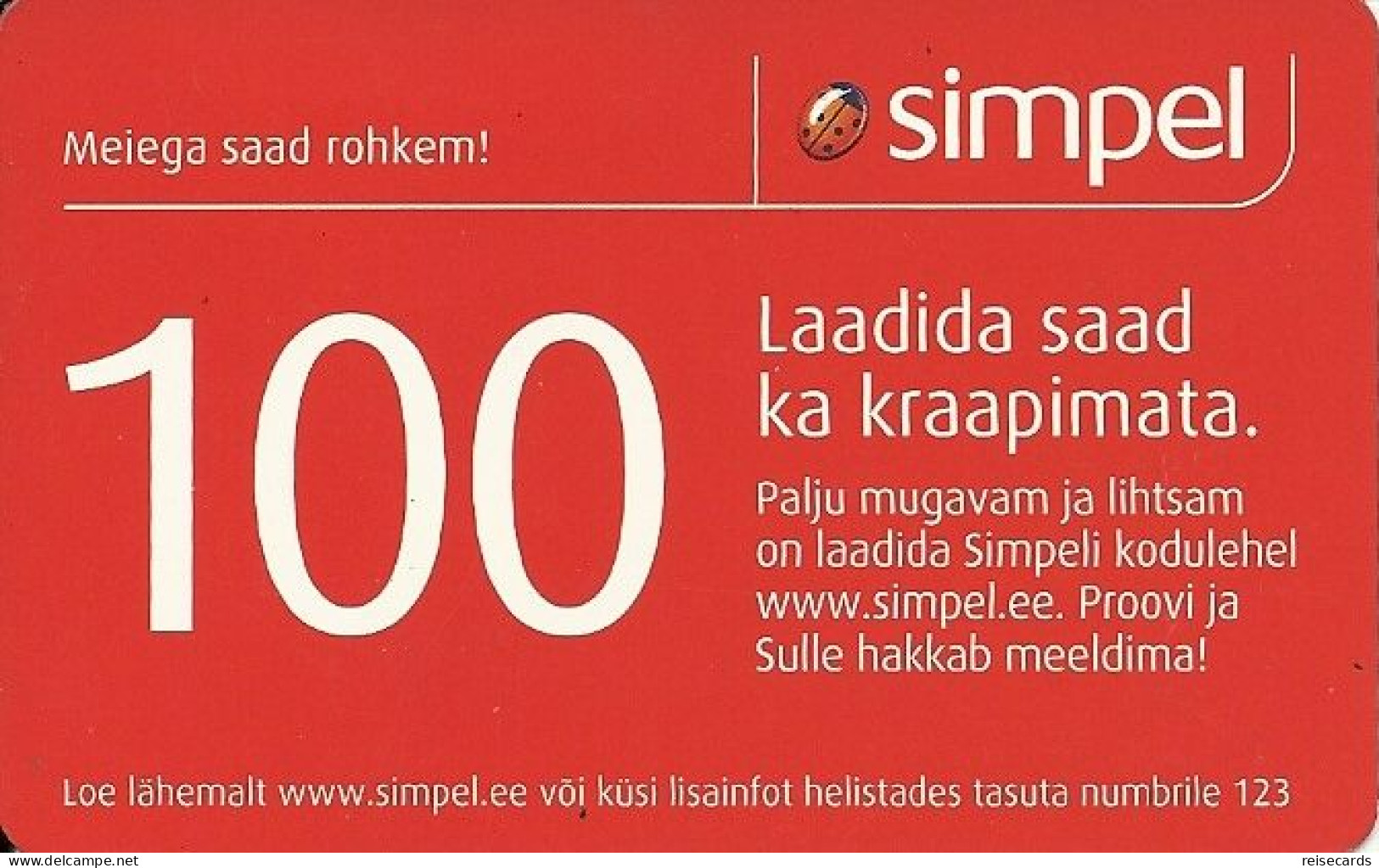 Estonia: Prepaid Simpel - Estland