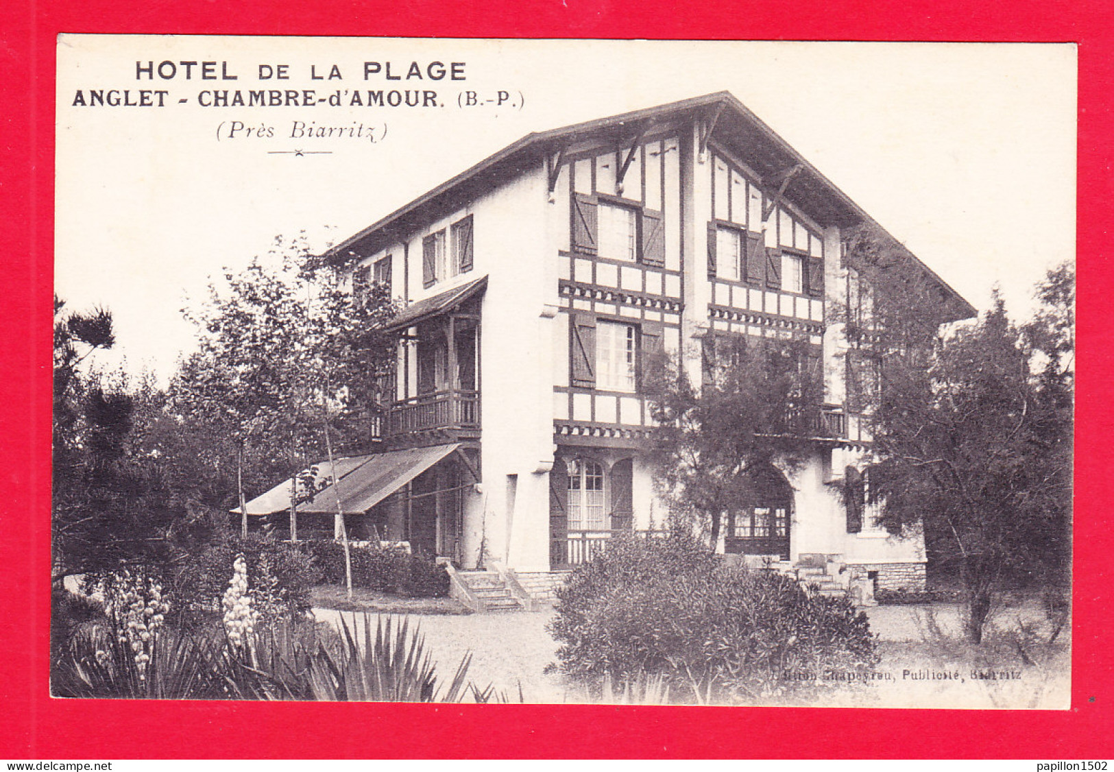 F-64-Anglet-262PA1  Chambre D'Amour, HOTEL DE LA PLAGE, Cpa BE - Anglet