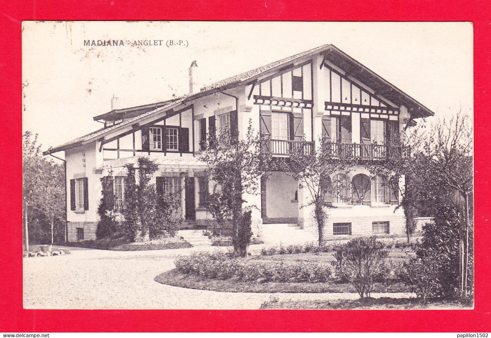 F-64-Anglet-229PA1 La Villa MADIANA, Vue De Face, L'entrée, Cpa BE - Anglet