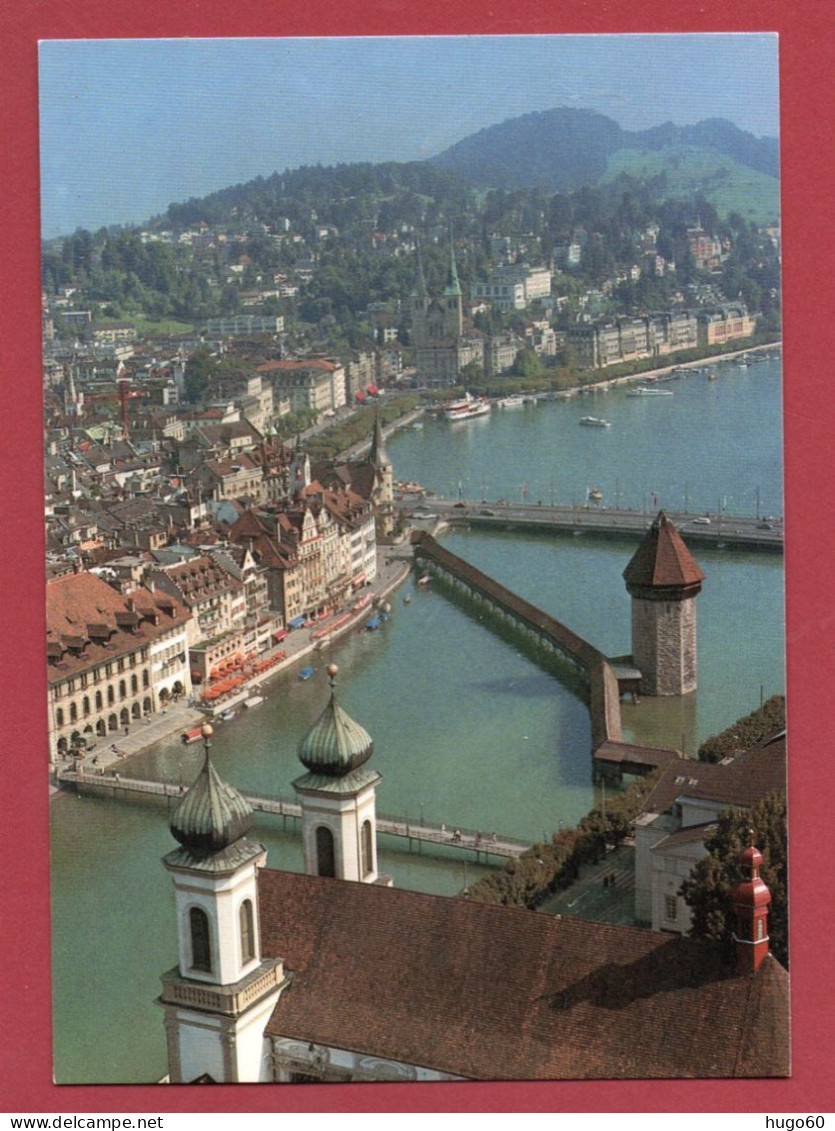 Luzern -  Jesuitenkirche Und Kapellbrücke - Lucerne