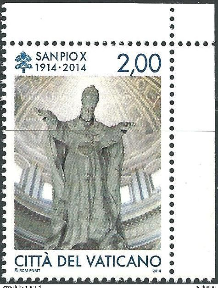 Vaticano 2014 San Pio X° Nuovo Perfetto - Unused Stamps