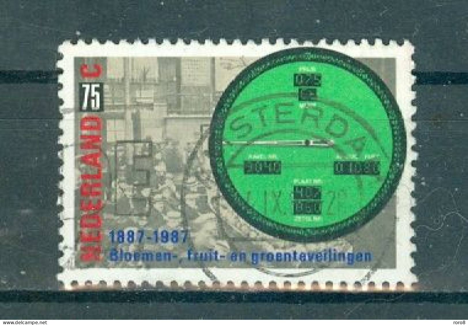 PAYS-BAS - N°1291 Oblitéré - Centenaire Des Ventes Aux Enchères. - Used Stamps