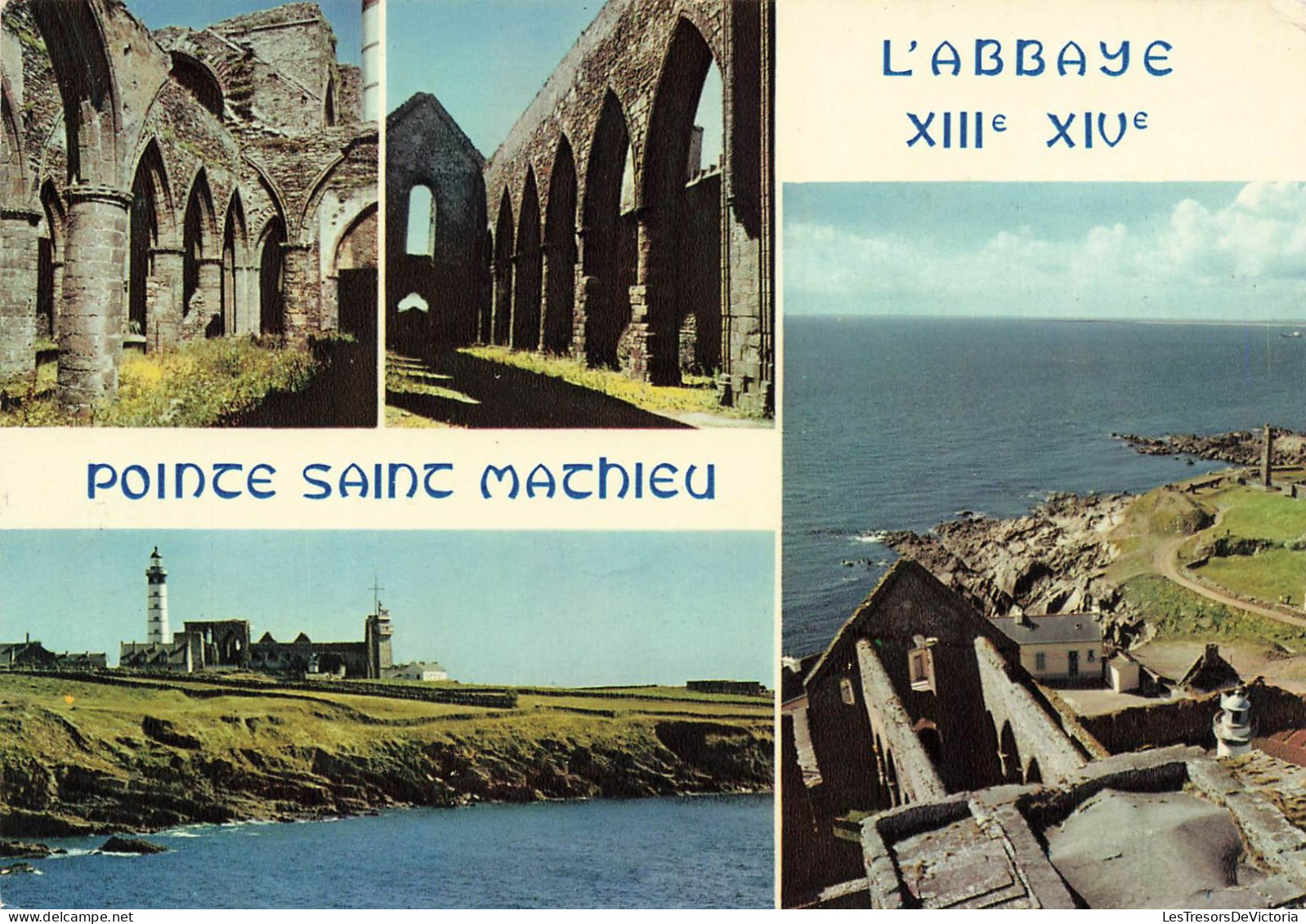 FRANCE - Le Conquet - La Pointe Saint Mathieu - Eglise Abbatiale - Carte Postale - Le Conquet