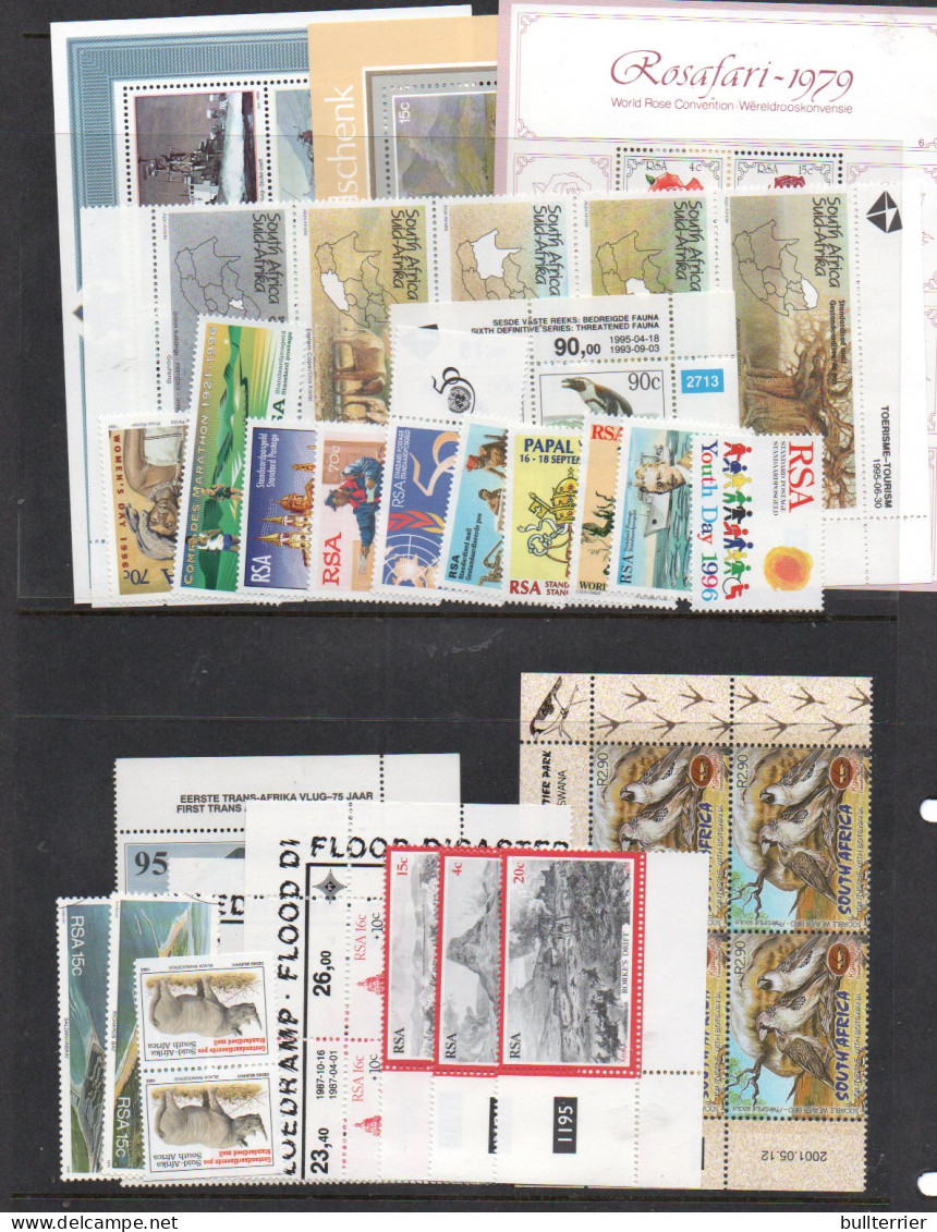 SOUTH AFRICA - MNH SELECTIONS OF STAMPS, SETS, AND S/SHEETS ,MINT NEVERIHNGED, SG CAT £161 - Nuovi