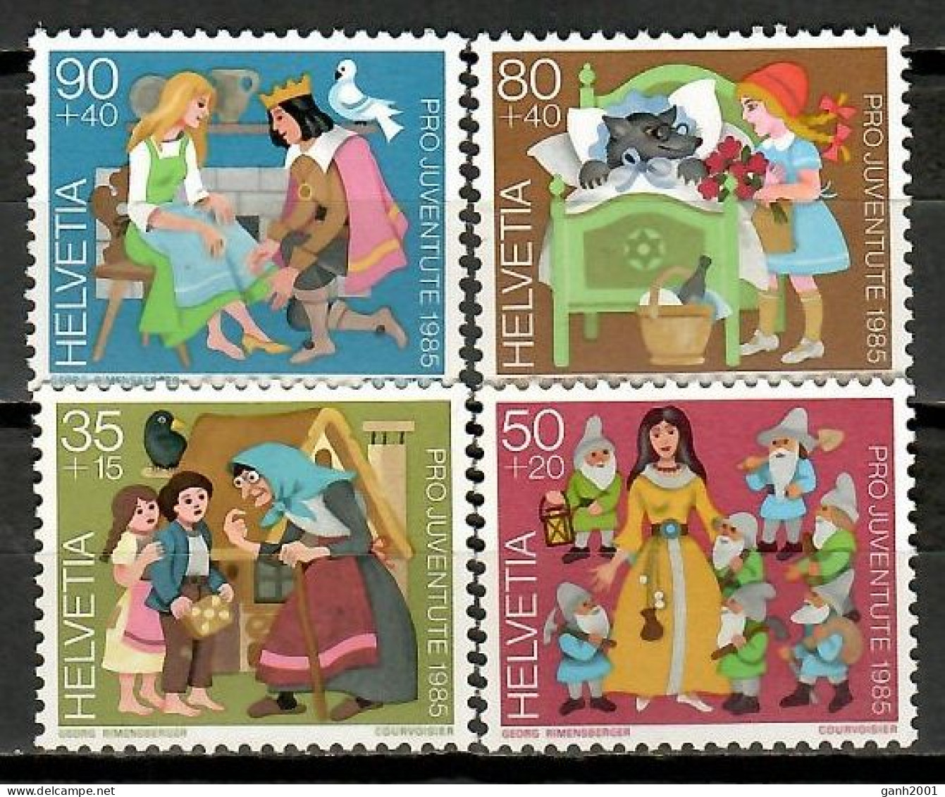 Switzerland 1985 Suiza / Fairy Tales Children Books Pro Juventute MNH Cuentos Leyendas Libros Infantiles / Ka01  38-43 - Fiabe, Racconti Popolari & Leggende