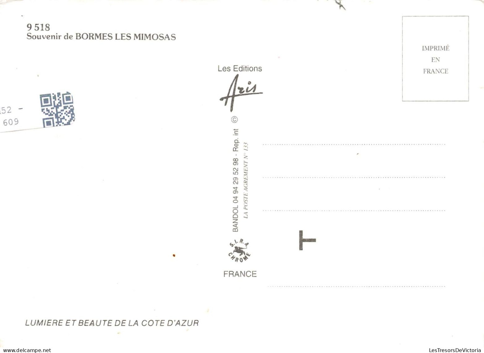 FRANCE - Bormes Les Mimosas - Fleurs - Vue Générale De La Ville - Carte Postale - Bormes-les-Mimosas