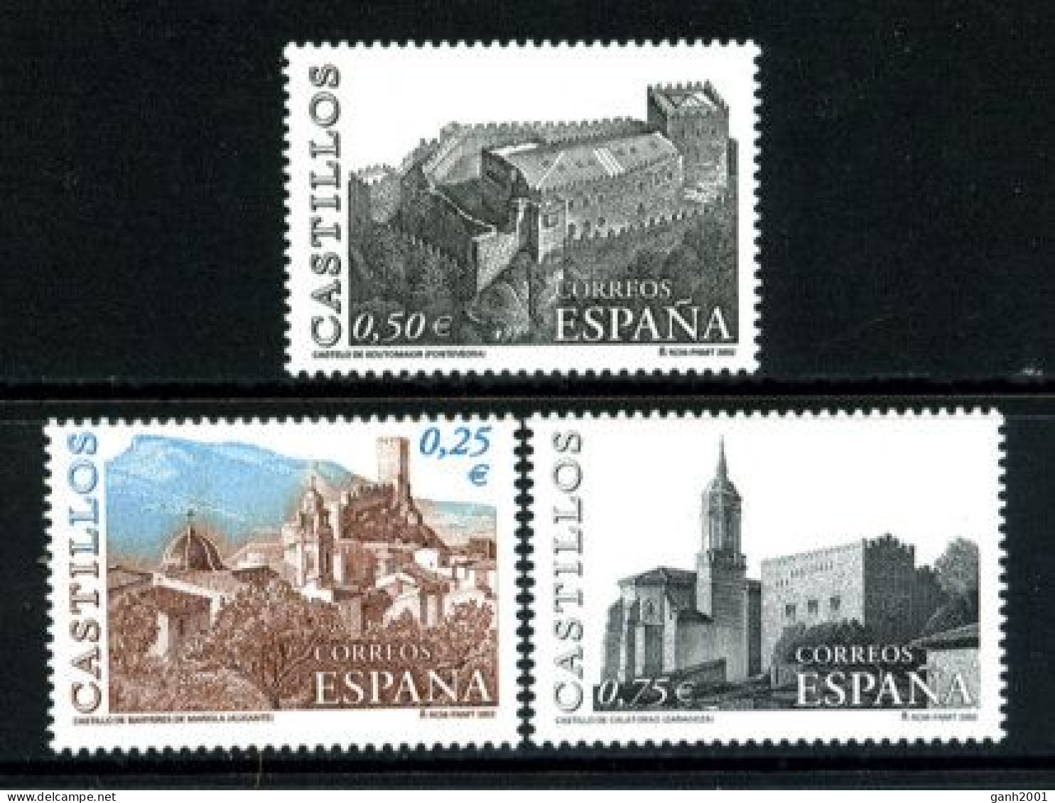 Spain 2002 España / Castles MNH Castillos Schlösser Châteaux / 0296  38-43 - Castelli