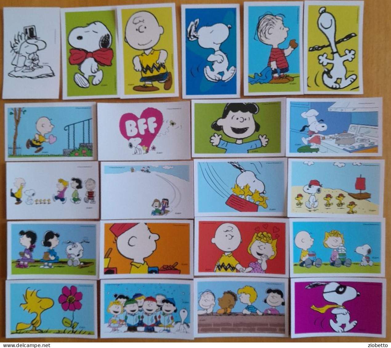 PEANUTS - 22 FIGURINE DIVERSE - SNOOPY E I SUOI AMICI - EDIZIONE PER LA COOP - Otros & Sin Clasificación