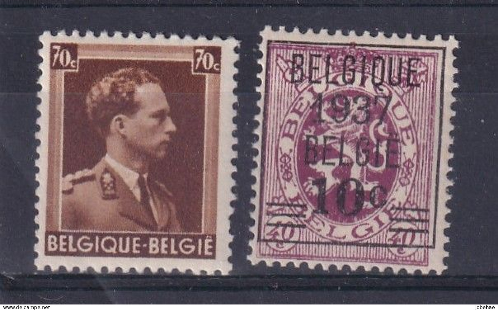 Belgie YT** 427 + 455 - Unused Stamps