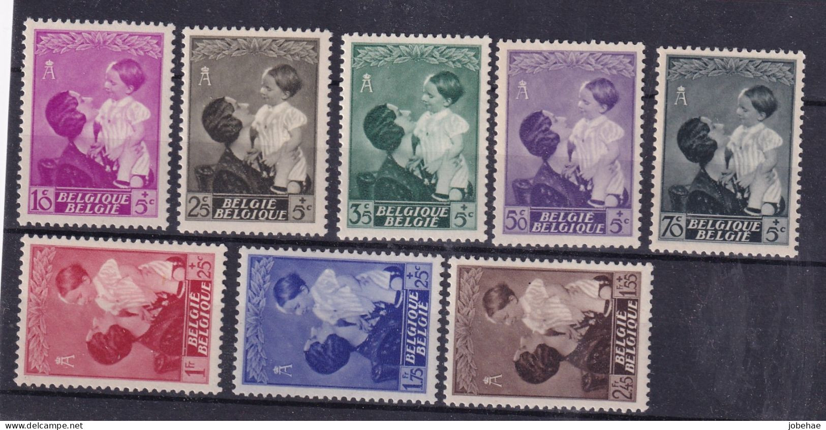 Belgie YT** 447-454 - Unused Stamps
