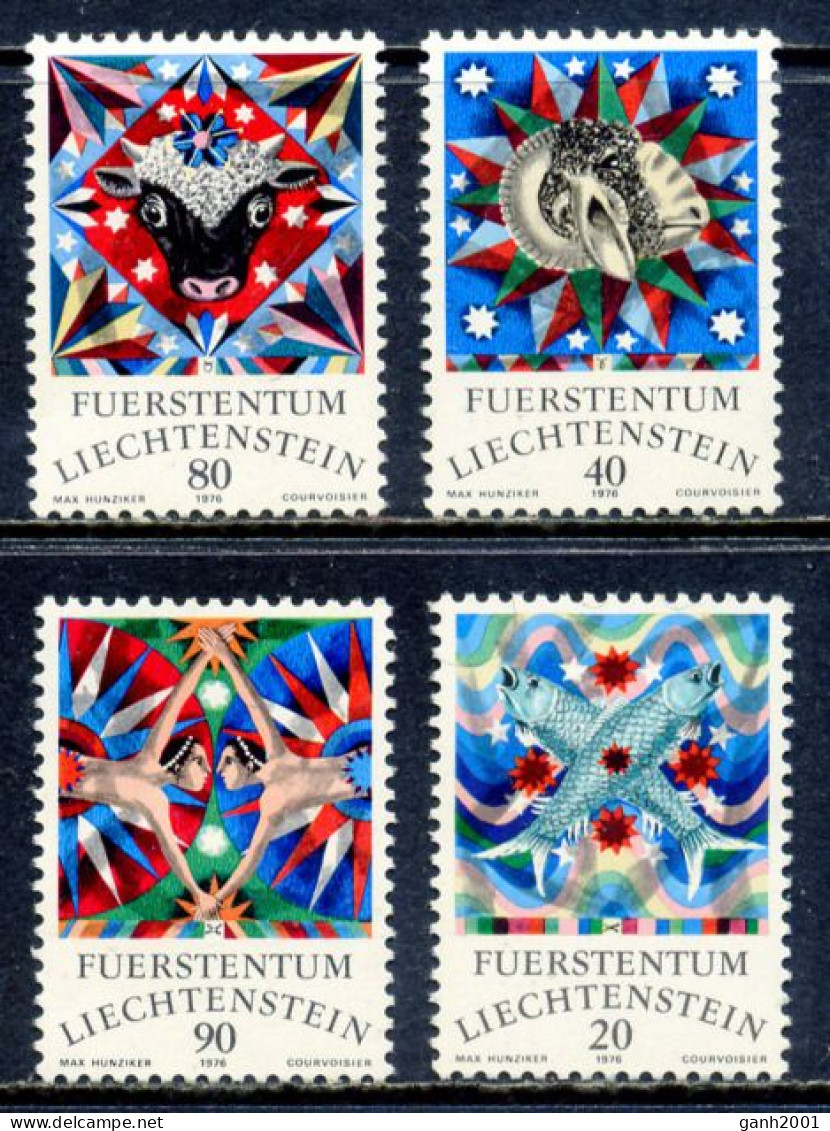 Liechtenstein 1976 / Astrology Zodiac MNH Astrología Zodiaco Sternzeichen Astrologie / 2929  38-43 - Astrology