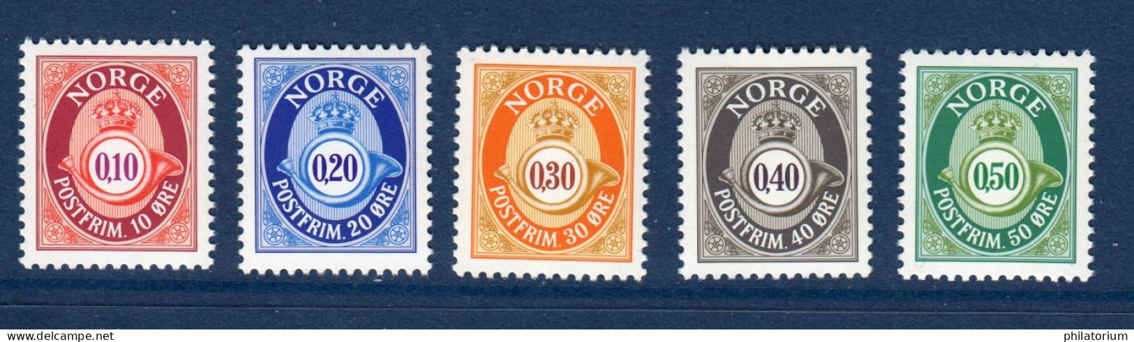 Norge, Norvège, **, Yv 1194, 1195, 1196, 1197, 1198, Mi 1237, 1238, 1239, 1240, 1241 A, SG 1252, 1253, 1254, 1255, 1256, - Nuovi