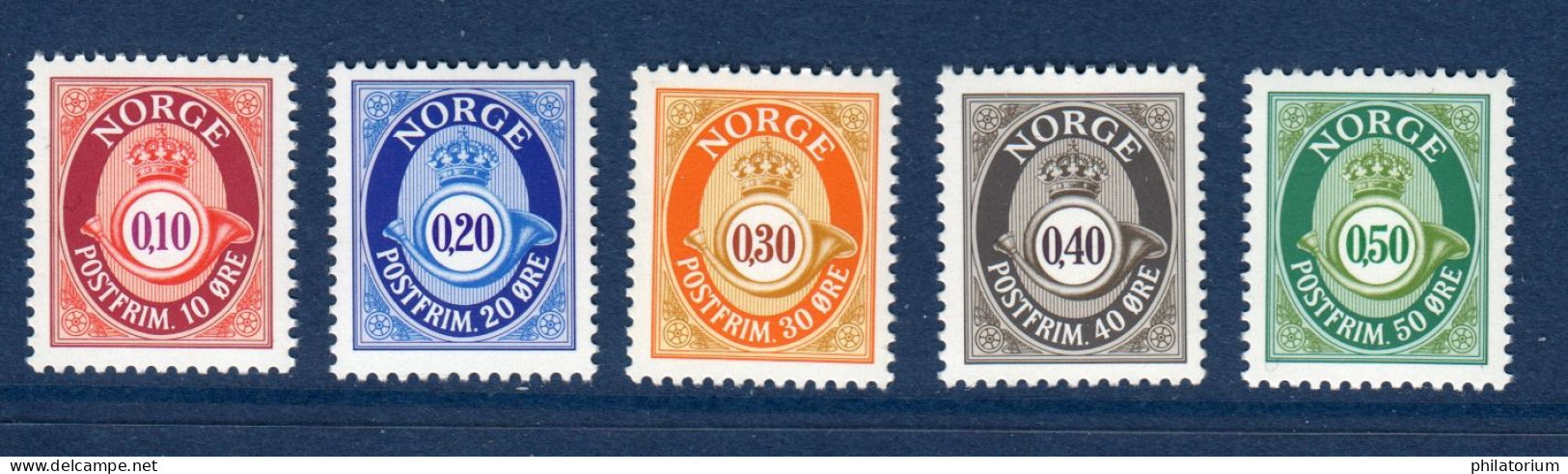 Norge, Norvège, **, Yv 1194, 1195, 1196, 1197, 1198, Mi 1237, 1238, 1239, 1240, 1241 A, SG 1252, 1253, 1254, 1255, 1256, - Unused Stamps