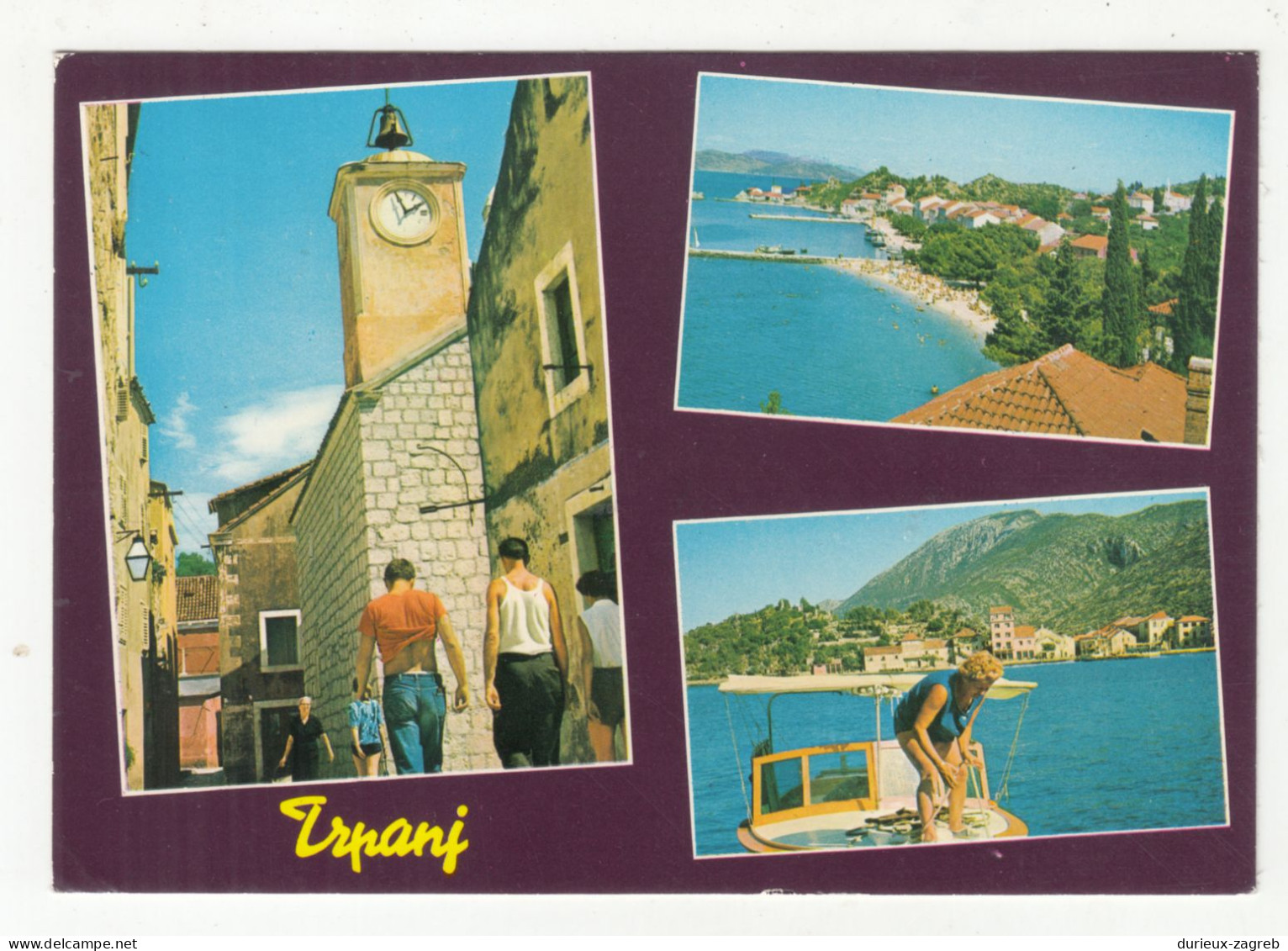 Trpanj Old Postcard Posted 198?  PT240401 - Croatia