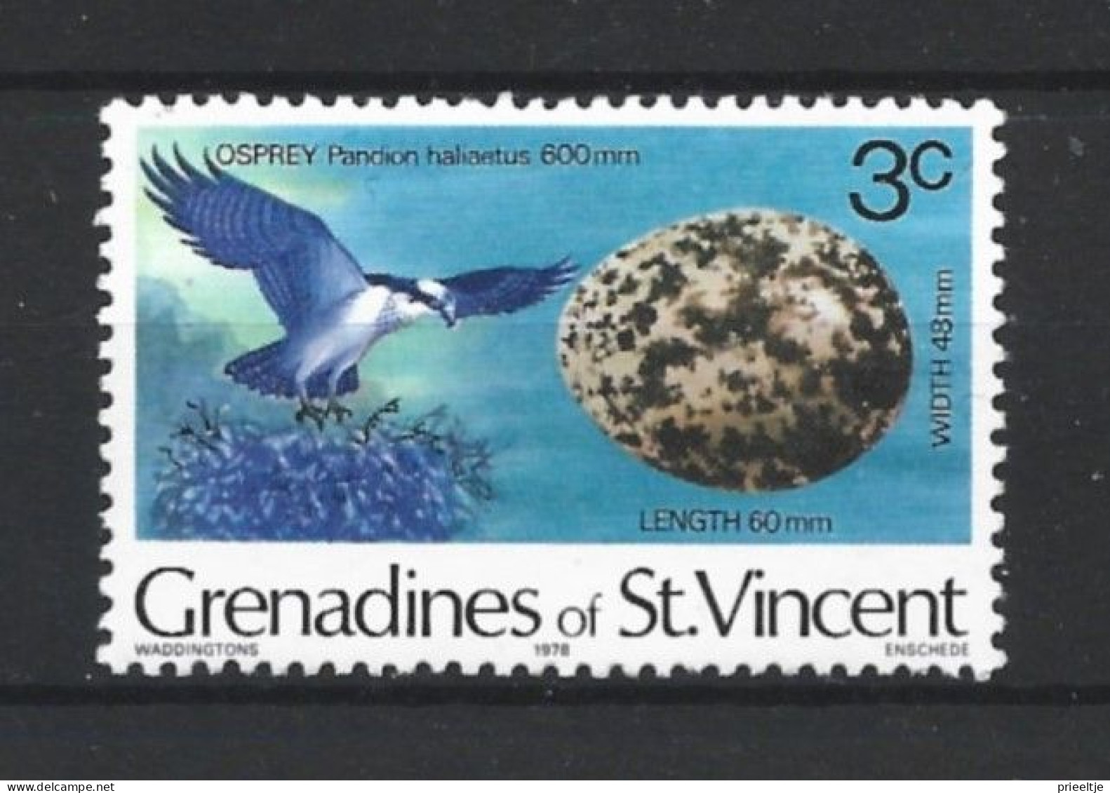 St Vincent Grenadines 1978 Bird & Egg  Y.T. 124 ** - St.-Vincent En De Grenadines