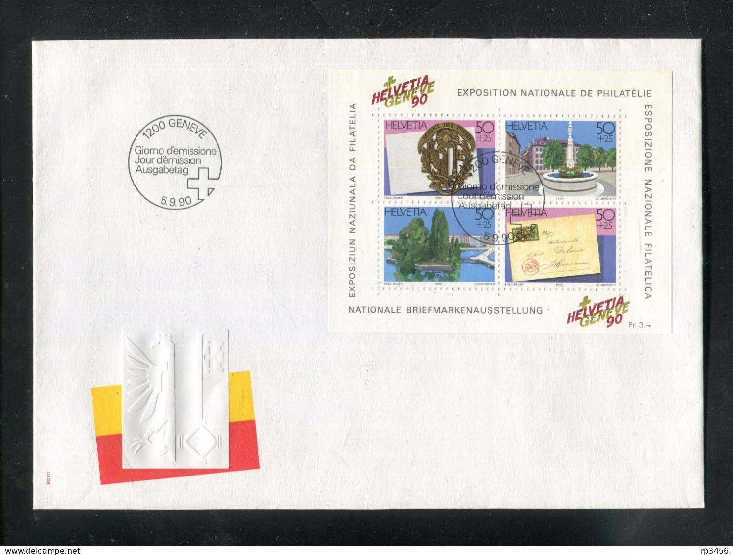 "SCHWEIZ" 1990, Block 26 FDC (R1062) - FDC