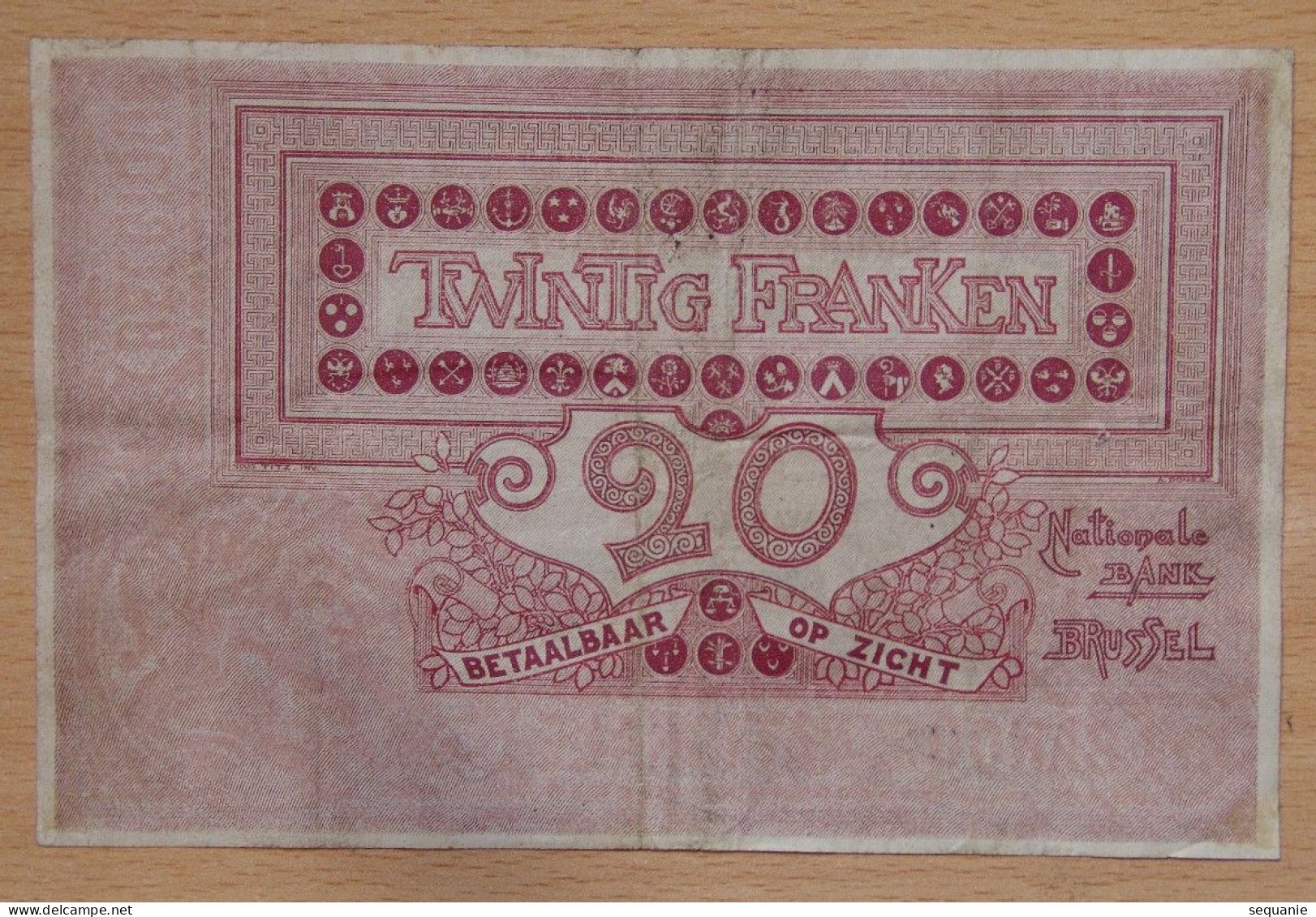 Billet Belgique - 20 Francs Banque Nationale Bruxelles 4 Octobre 1913 - 5-10-20-25 Francs