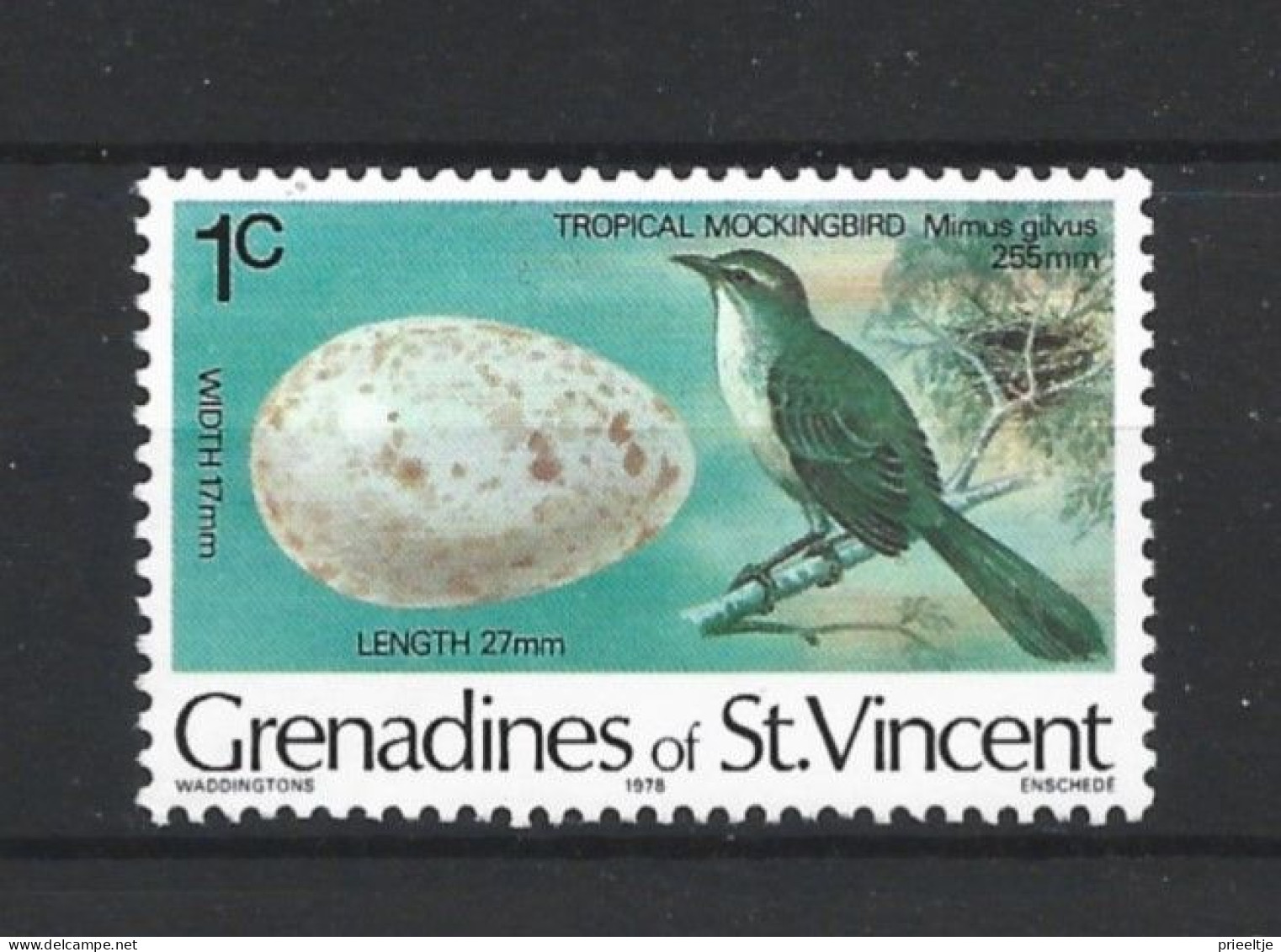St Vincent Grenadines 1978 Bird & Egg  Y.T. 122 ** - St.Vincent & Grenadines