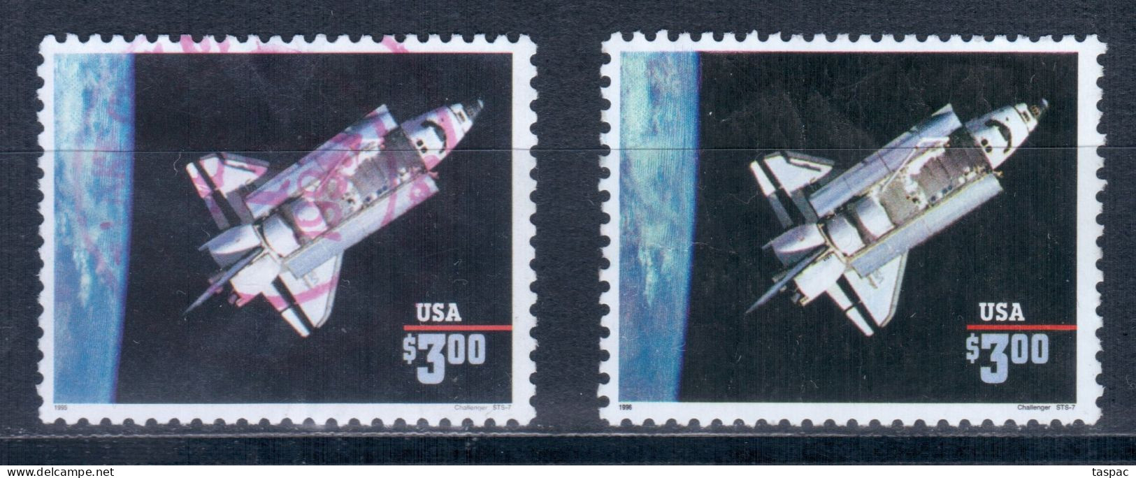 United States 1995/1996 Mi# 2581 I And II Used - Space Shuttle Challenger - USA