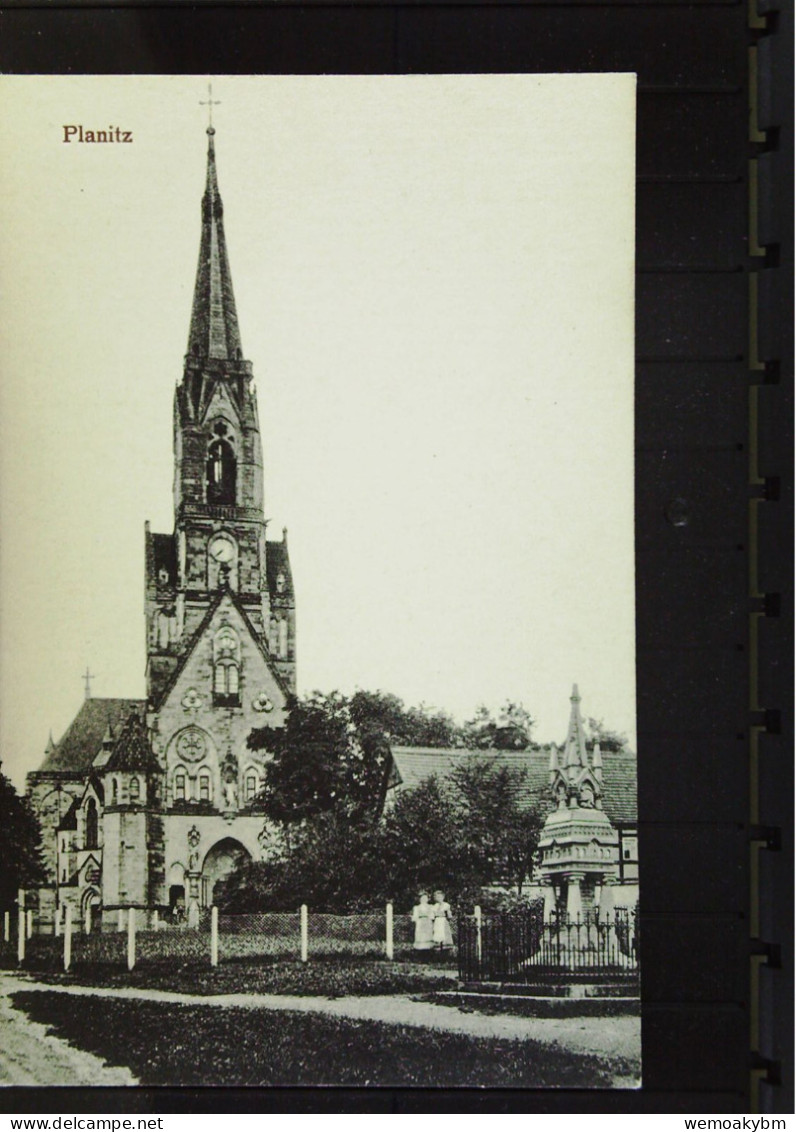 DR:  Ansichtskarte Von Planitz I. Sachs., Kirche - Nicht Gelaufen, Um 1928 - Zwickau