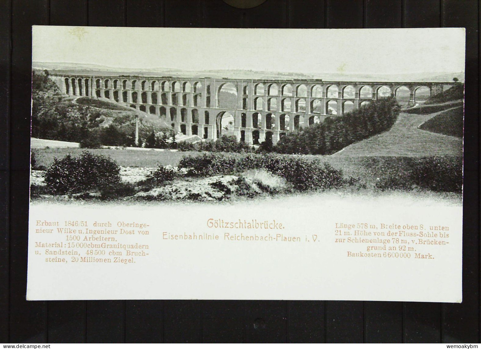 DR:  Ansichtskarte Von Göltzschtalbrücke, Reichenbach-Plauen I. V.- Nicht Gelaufen, Um 1928 - Reichenbach I. Vogtl.
