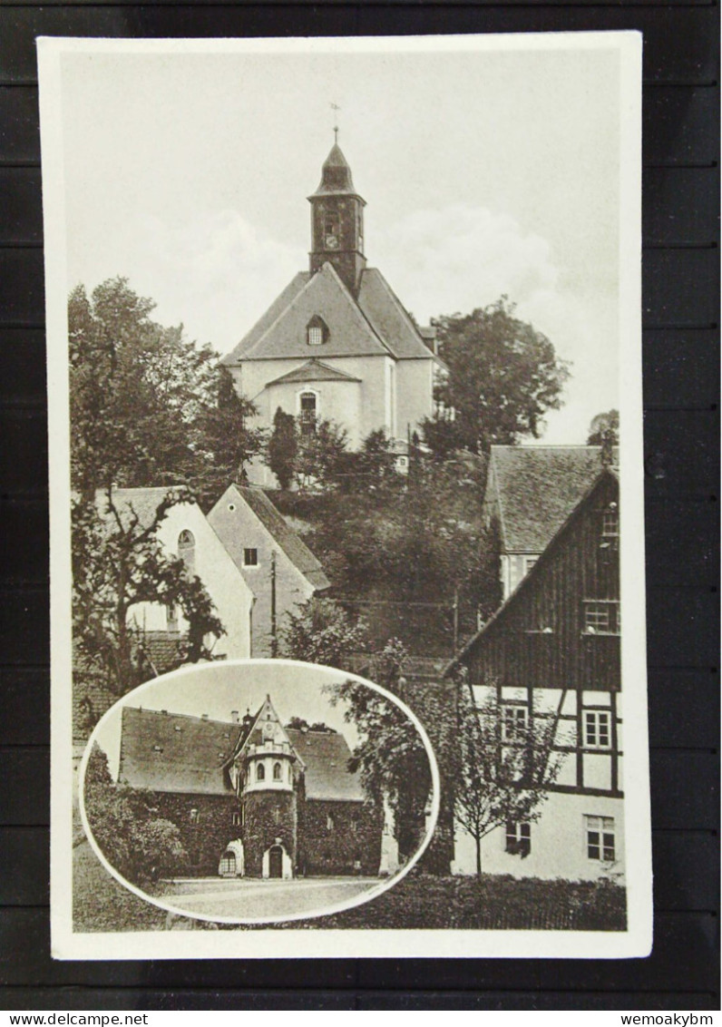 DR:  Ansichtskarte Von Forchheim I. Sachs. Kirche U. Schloss - Nicht Gelaufen, Um 1928 - Lengefeld