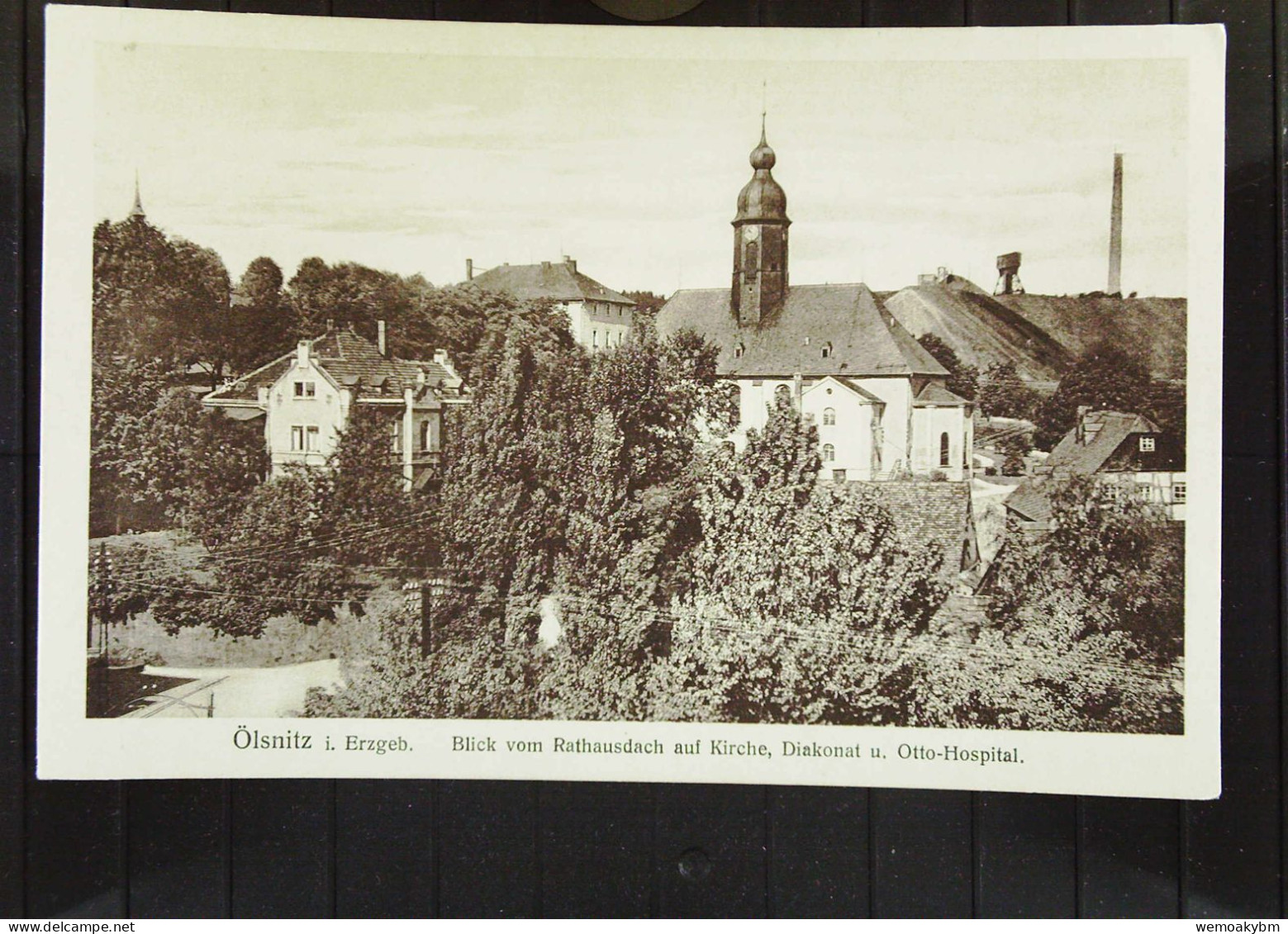 DR:  Ansichtskarte Von Ölsnitz I. Erzgeb., Kirche, Diakonat, Otto-Hospital- Nicht Gelaufen, Um 1926 - Oelsnitz I. Erzgeb.