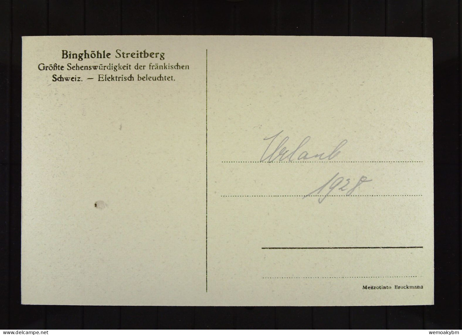 DR:  3 Ansichtskarten Von Binghöhle Streitberg Fränk. Schweiz - Nicht Gelaufen, Um 1928 - Forchheim