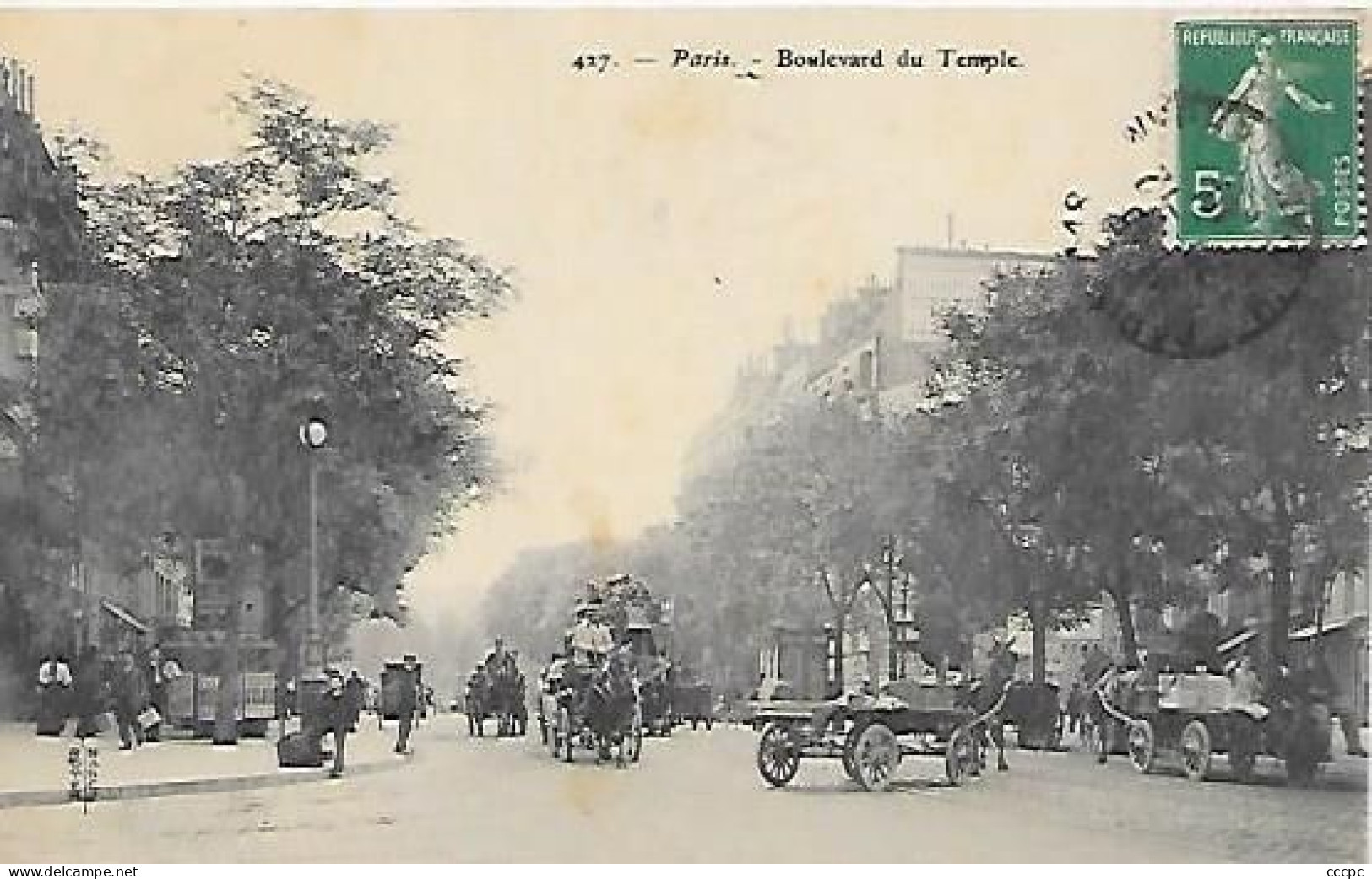 CPA Paris Boulevard Du Temple - Arrondissement: 03