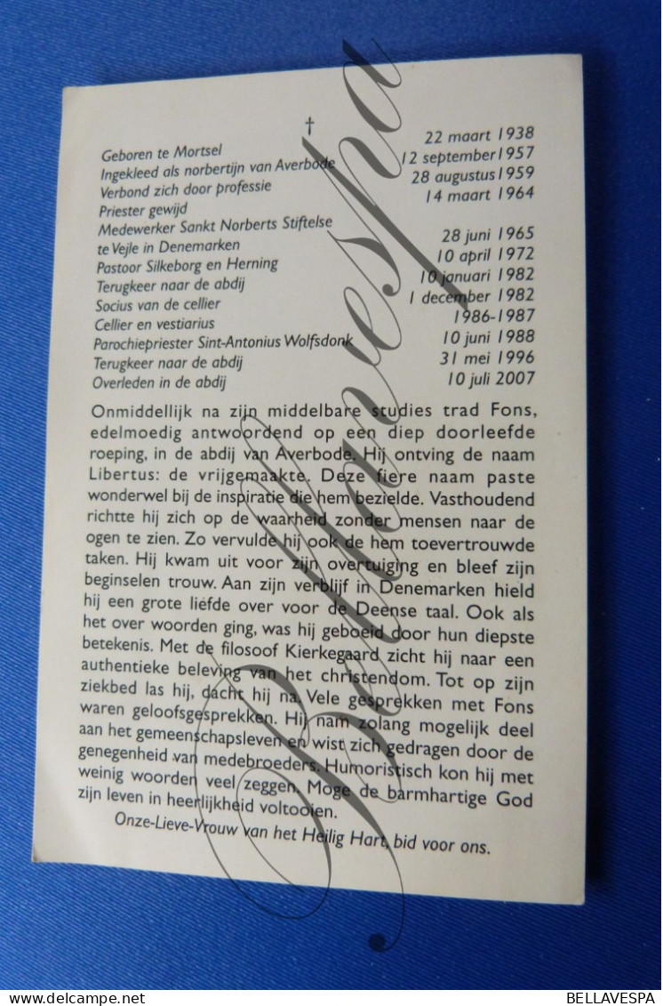 Liebrecht Alfons LEMAIRE Mortsel 1938 Danmark Christening Vejle Pastoor Silkeborg Herning Wolfsdonk  Abdij Averbode 2007 - Obituary Notices